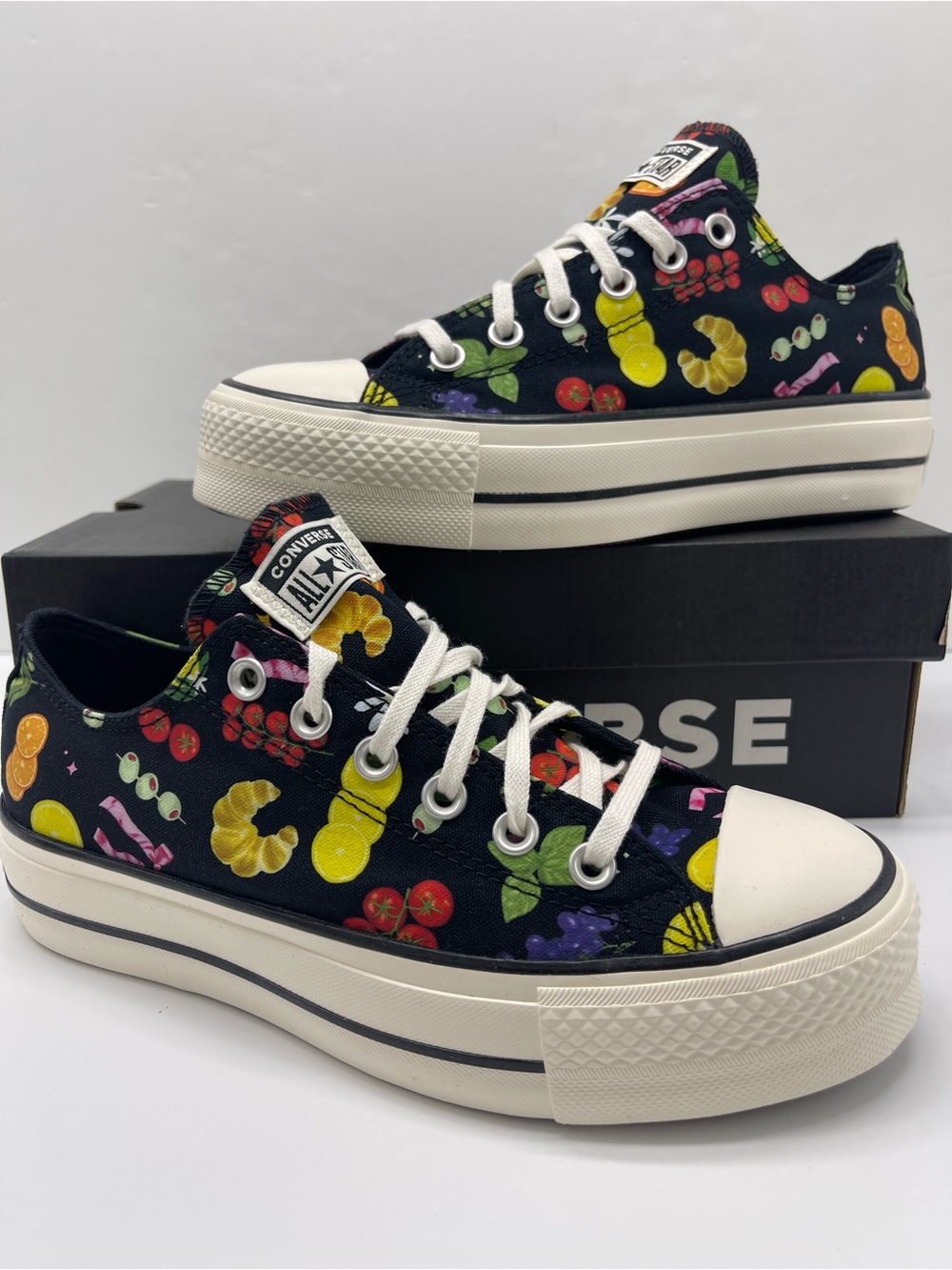 Converse A16112C CTAS LIFT OX BLACK/EGRET/BLACK Platform Sneakers - Picture 10 of 16